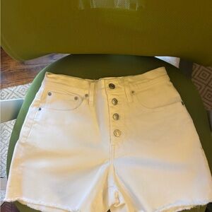 J. Crew Women's High Waist White Shorts Modest